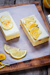 LEMON SHEET CAKE WITH CREAM CHEESE FROSTING
