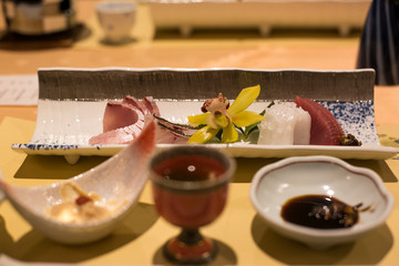 japanese foods sashimi. sushi