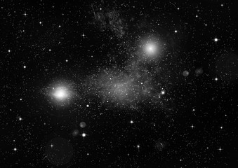 galaxy in a free space