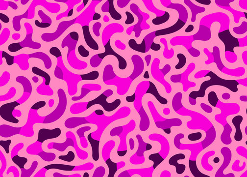 Purple modern camouflage seamless pattern. vector background illustration for web, fashion, surface design