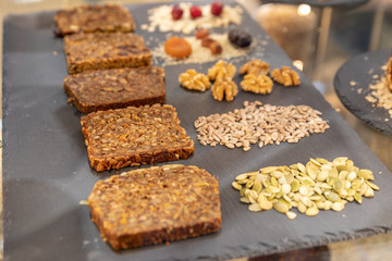bread with nuts and seeds
