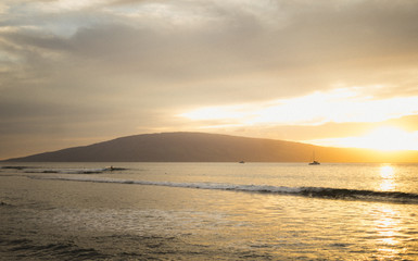 Obraz premium Lahaina Maui Hawaii Sunset