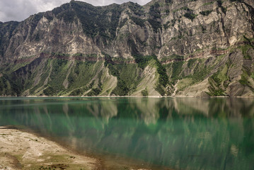 Mountains and lake. Gunib district of Dagestan