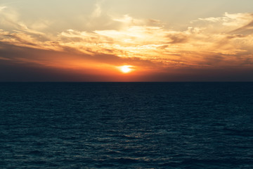 Sunset with Horizon
