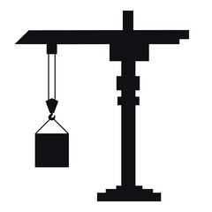 Crane lifts the load