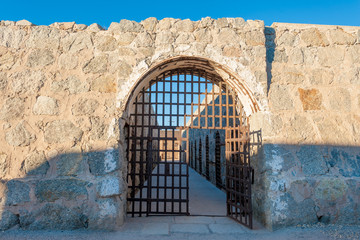Entrance to Yuma territorial prison, Arizona state historic park, USA