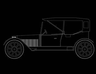 Old Car Architect blueprint 