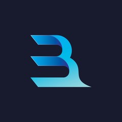 B logo