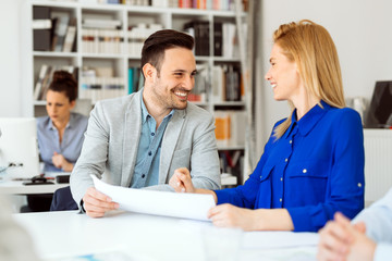 Obraz premium Busy office life