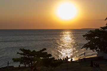 Fototapeta na wymiar Sonnenuntergang auf Sansibar