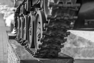 Fragments of military equipment Russia