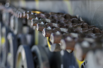 Fragments of military equipment Russia