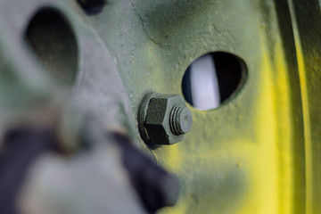 Fragments of military equipment Russia