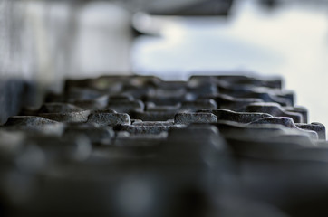 Fragments of military equipment Russia