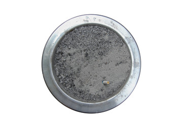 ashtray bin isolate on white background
