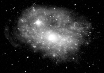 galaxy in a free space