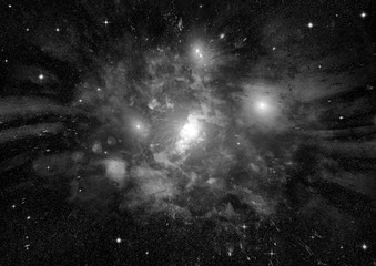 galaxy in a free space