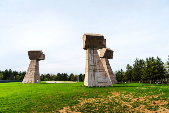 Bubanj memorial park in Nis, Serbia