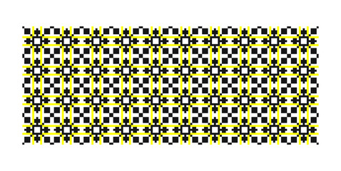 Traditional Romanian folk art knitted embroidery pattern