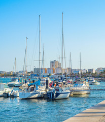 Obraz premium Yachts in marina Portimao, Portugal