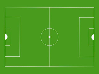 Soccer green field.Vector illustration icon