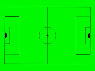 Soccer green field.Vector illustration icon