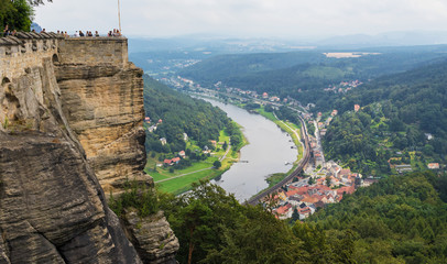 Koenigstein Fortress, Germany - standing on a hill above the river Elbe, the Koenigstein Fortress is a wonderful example of german medieval architecture
