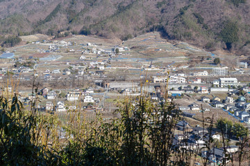 Obraz premium 甲府盆地