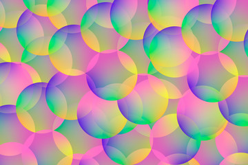 Colorful geometric gradient background. Abstract texture with spheres