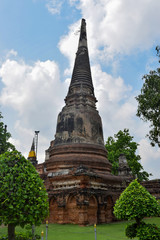 Fototapeta premium Wat Yai Chaya Mongkol , tajlandia Ayutthaya