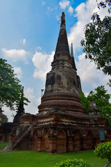 Fototapeta premium Wat Yai Chaya Mongkol , tajlandia Ayutthaya