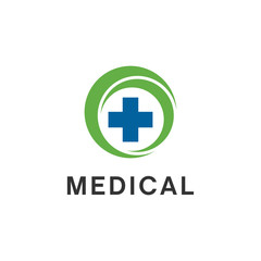 medical cross logo business design vector