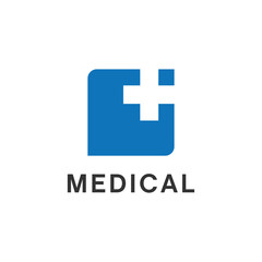 medical cross logo business design vector