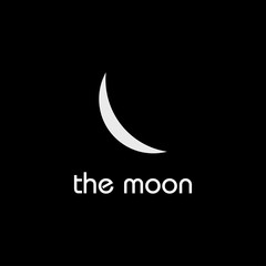 Obraz na płótnie Canvas moon logo design vector