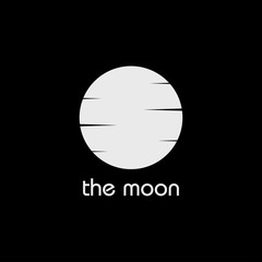 moon logo design vector