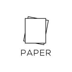 paper logo design and symbol