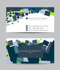 Vector abstract creative business cards