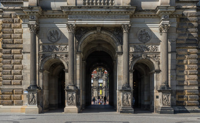 Dresden, Germany - one of the most heavily bombed cities during World War Two, Dresden has be completely rebuilt after 1945, and its Old Town is now a Unesco World Heritage. Here  the Zwinger Palace