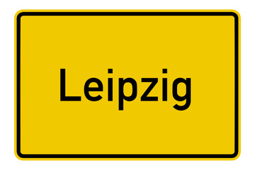 Leipzig Ortsschild