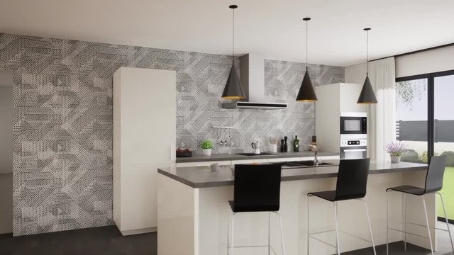 Vid&eacute;o cuisine plus il&ocirc;t central _ sc&egrave;ne 3d