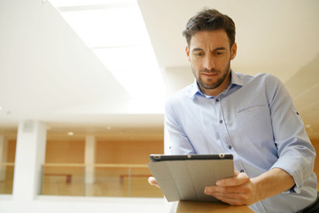 Casual businessman in contemporary workplace