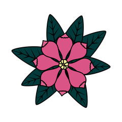 flower with leafs icon