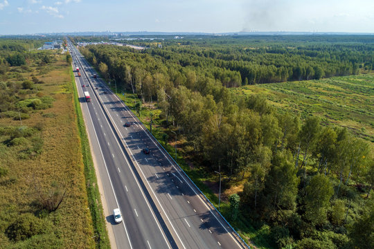 long-distance highway aerial