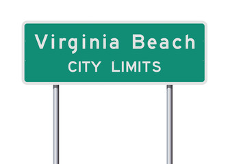 Virginia Beach City Limit road sign