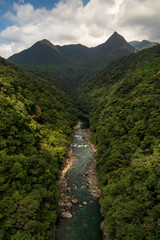 Anbo River in Yakushima is a very beautiful river. It can be seen from the bridge that is very high, so it can see the flow of the river from the mountain to the beach