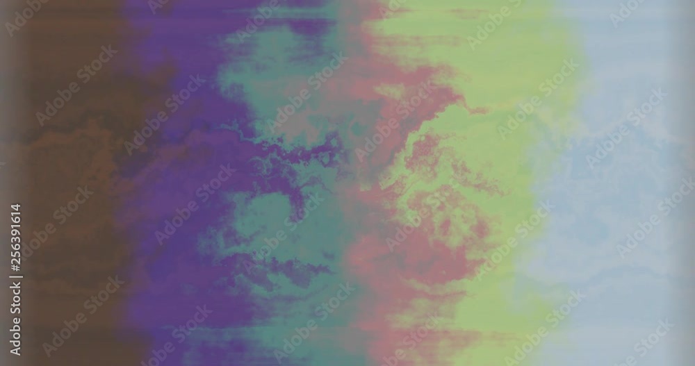 Aufkleber 60fps abstract cg pulsating dark loopable background - different colored moving texture seamless loo