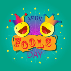 Fototapeta premium April fools day design. April 1