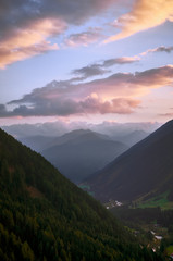 Obraz premium sunset in Austrian mountains