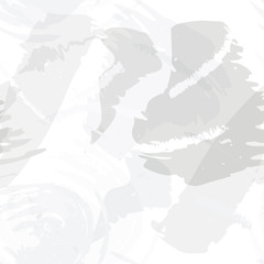 Fototapeta premium Abstract brush storkes, splatters and crayon marks background. Vector seamless creative pattern with hand painted shapes in neutral light colors.