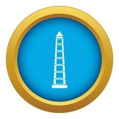 Obelisco of Buenos Aires, Argentina icon blue vector isolated on white background for any design